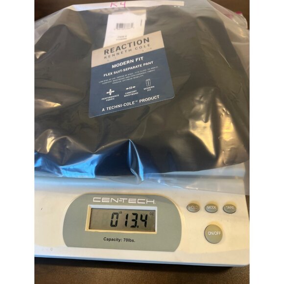 Kenneth Cole Reaction Men’s Modern Fit Flex Suit Pants Black 34x32 Dress Slacks - Picture 6 of 7